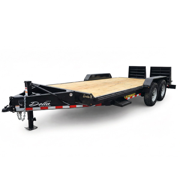 7x20 Tandem Axle Equipment Trailer with Mini Super Ramps, Dove Tail & 14K GVWR