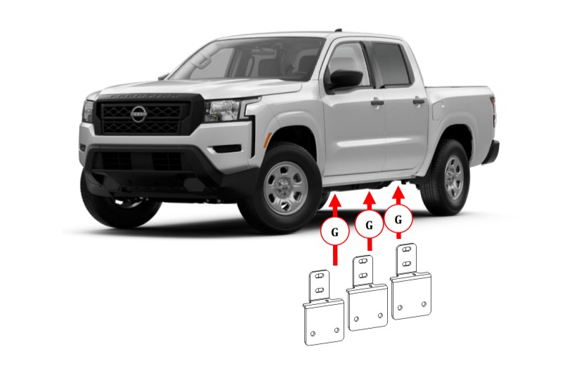 Dominator Xtreme D1 D2 D6 DSS DT Side Steps - MOUNTING BRACKETS ONLY D64346TK