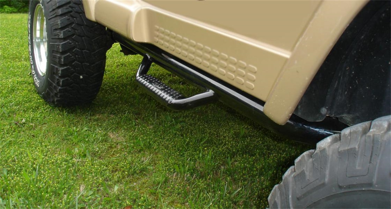 Nerf Step - W2W (1 Stp) - 97-06 Wrangler (Non-Unlimited) TJ/BJ 2Dr - Gloss Blk J9746