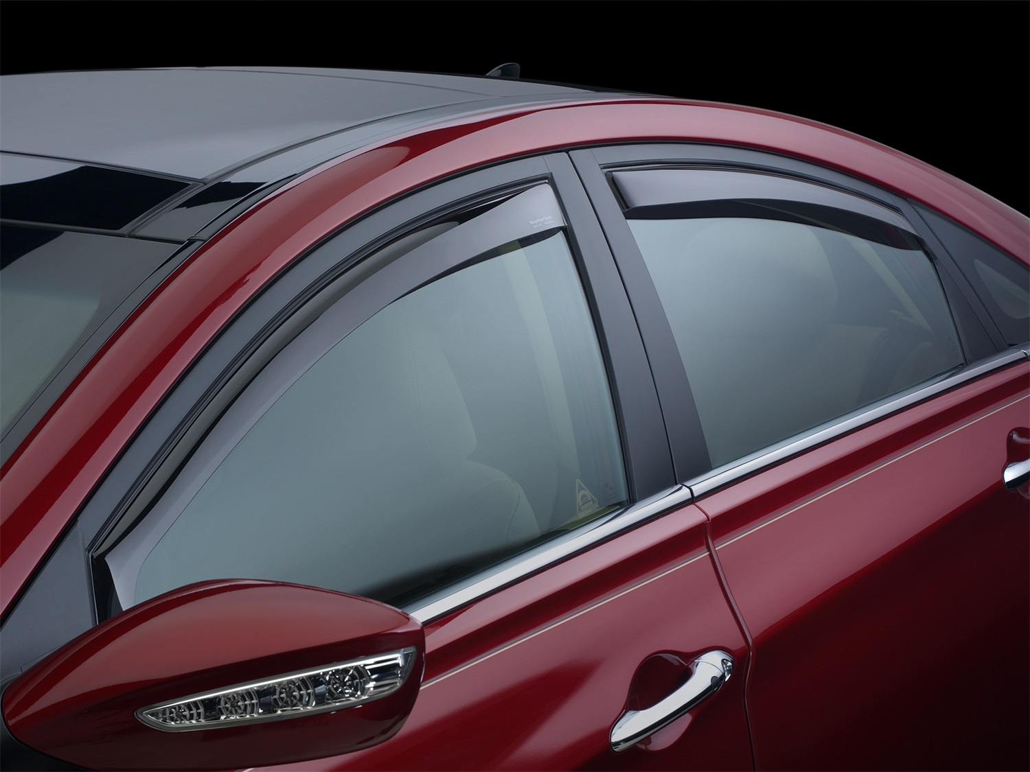Front&Rear Side Window Deflectors, Dark Smoke 82244