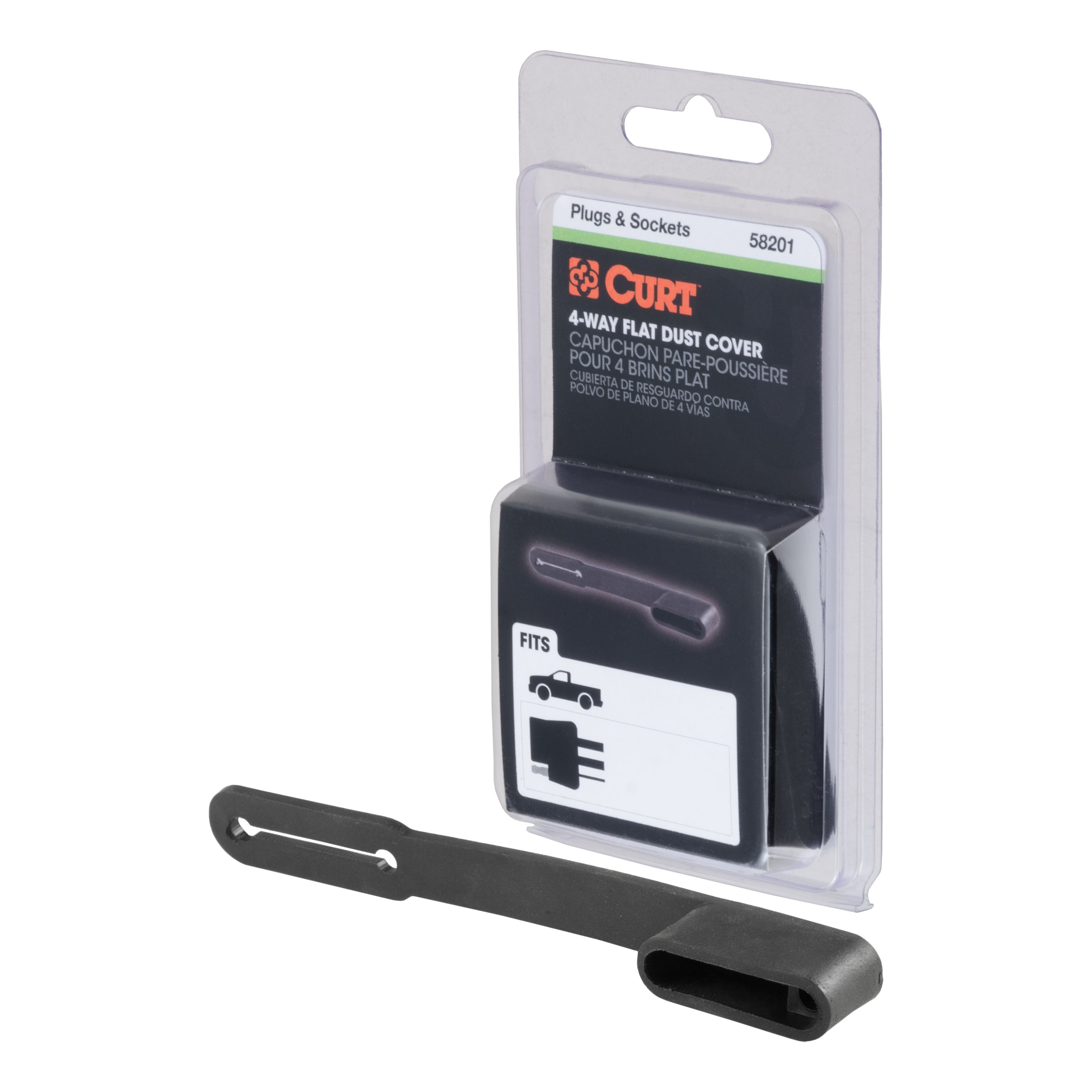4-Way Flat Connector Dust Cover (Vehicle Side, Packaged) - 58201