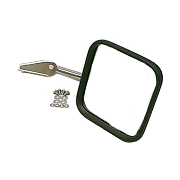 Mirror Head and Arm, Stainless Steel, Right Side; 55-86 Jeep CJ Models-11005.04