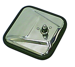CJ-Style Mirror Head, Stainless Steel, Left; 55-86 Jeep CJ Models-11006.01