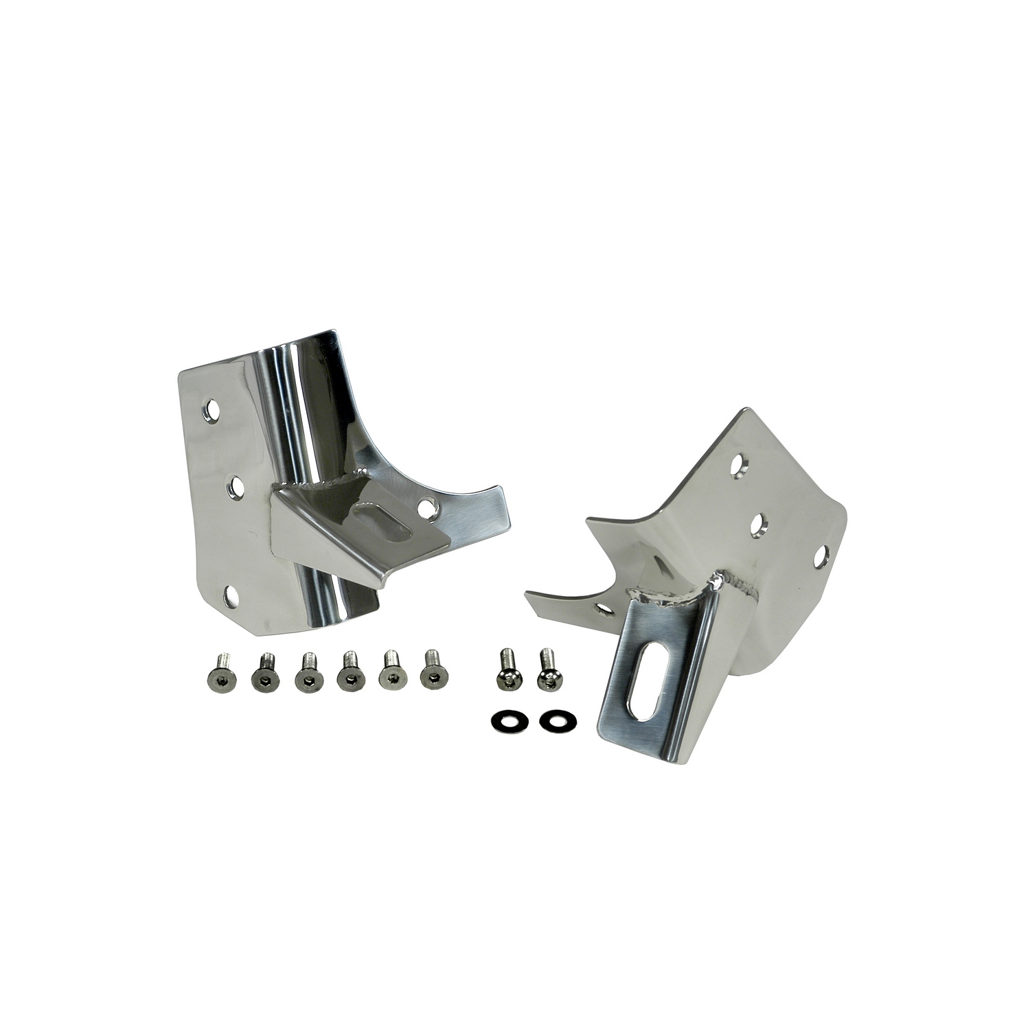 Windshield Light Brackets, Stainless Steel; 97-06 Jeep Wrangler TJ-11028.02
