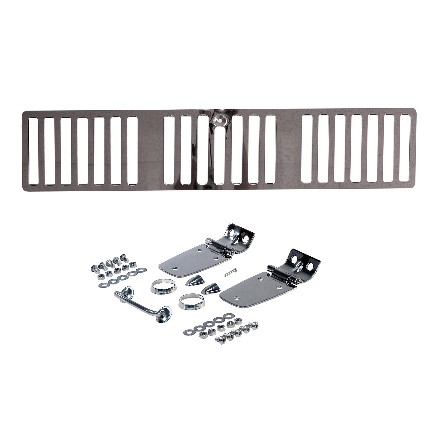 Complete Hood Kit, Stainless Steel; 1997 Jeep Wrangler TJ-11101.02