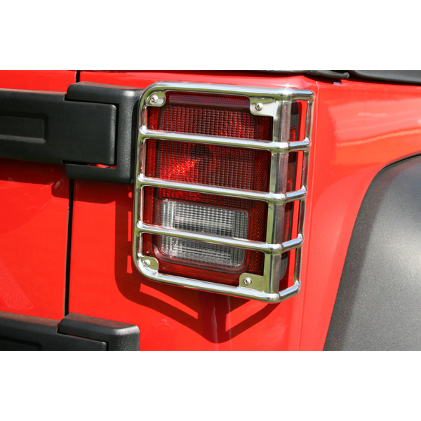 Tail Light Euro Guards; 07-16 Jeep Wrangler JK-11103.03