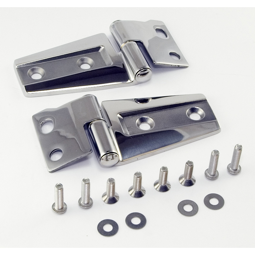 Hood Hinge Kit, Stainless Steel; 07-16 Jeep Wrangler JK-11111.22