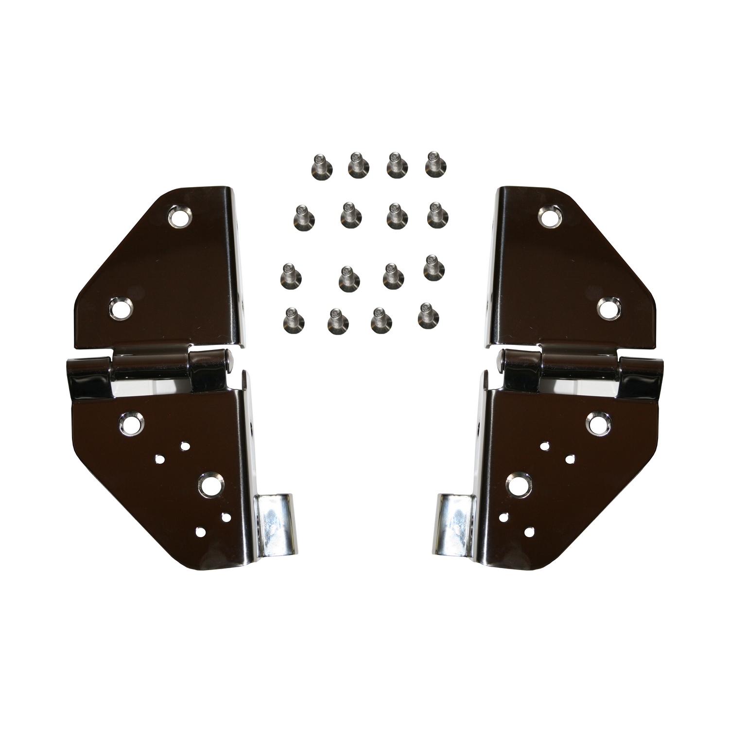 Windshield Hinges, Stainless Steel; 76-95 Jeep CJ/Wrangler YJ-11112.01