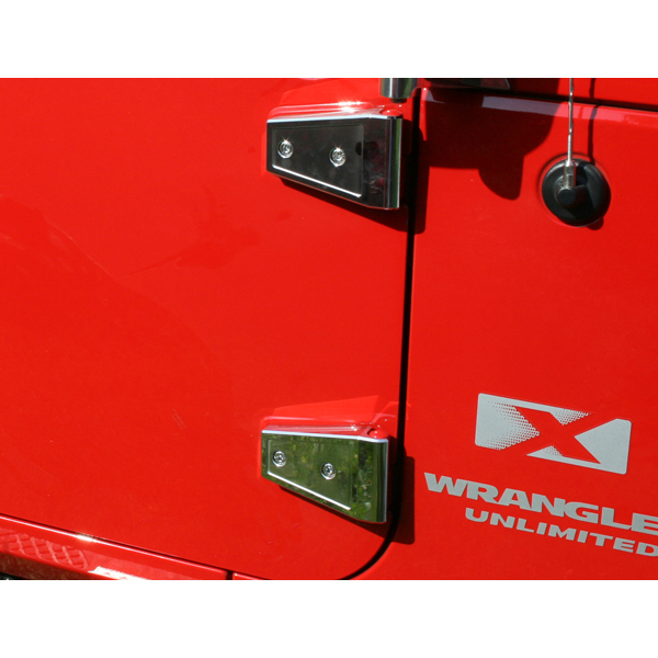 Door Hinge Cover Kit; 07-16 Jeep Wrangler JKU-11113.06