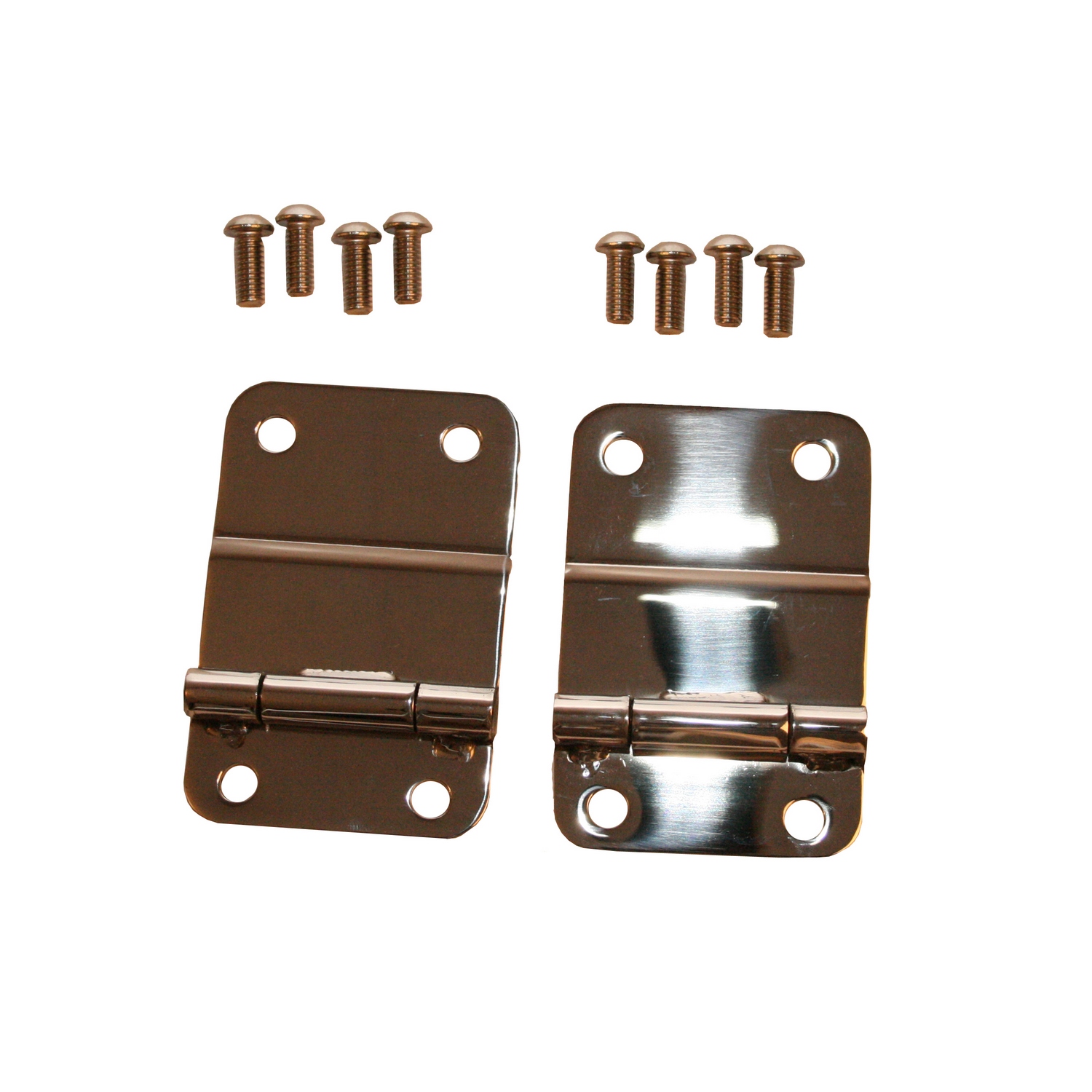 Tailgate Hinges, Stainless Steel; 76-86 Jeep CJ Models-11114.01