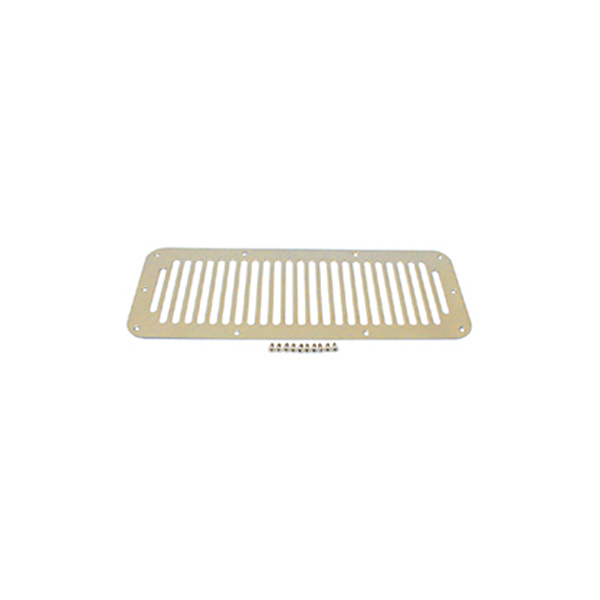 Cowl Vent Cover, Stainless Steel; 76-95 Jeep CJ/Wrangler YJ-11117.02