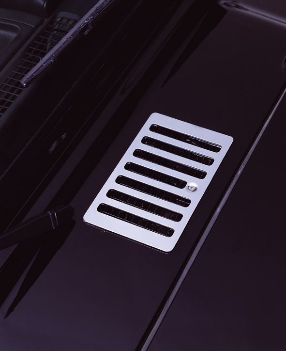 Cowl Vent Cover, Stainless Steel; 98-06 Jeep Wrangler TJ-11117.04