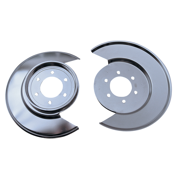 Disc Brake Dust Shield, Stainless Steel; 77-78 Jeep CJ Models-11121.01
