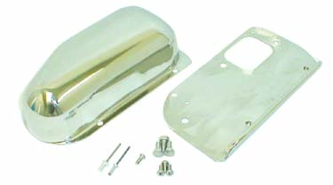 Wiper Motor Cover Kit, Stainless Steel; 76-86 Jeep CJ Models-11122.02
