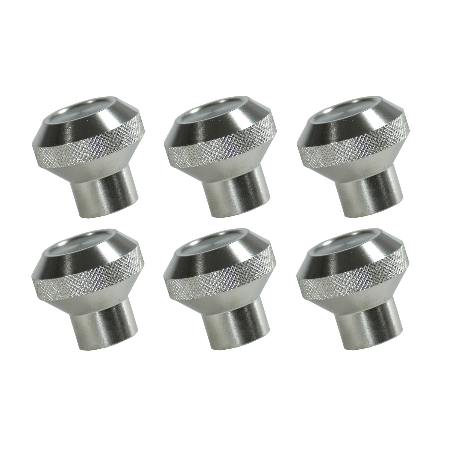 Dash Knob Set, Billet Stainless Steel; 76-86 Jeep CJ Models-11126.01