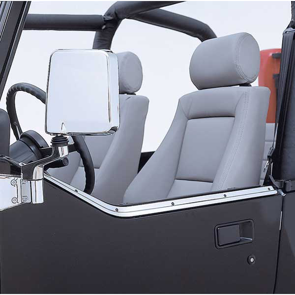 Half Door Retaining Channel, Stainless Steel; 87-95 Jeep Wrangler YJ-11146.01