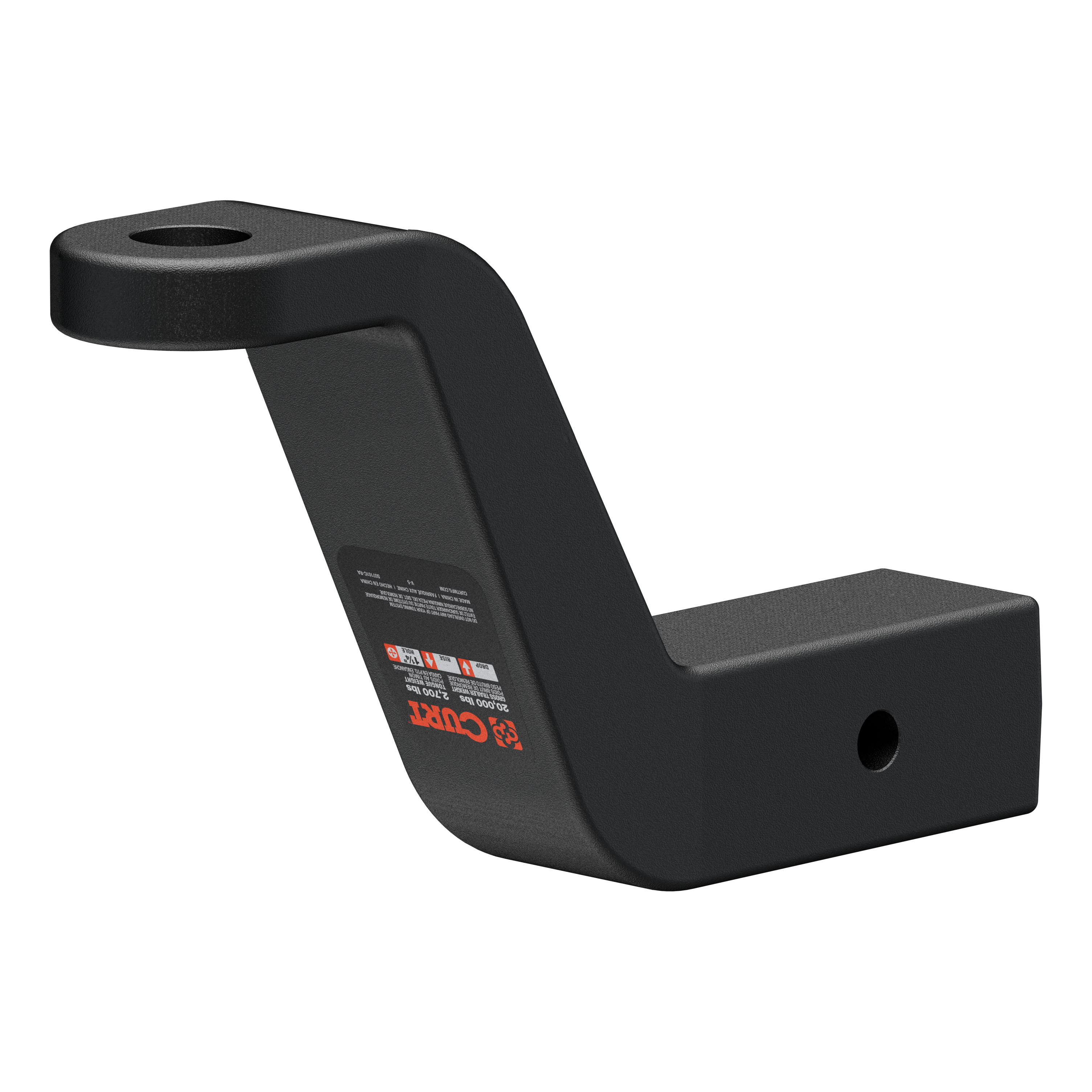 Commercial Duty Forged Ball Mount (2-1/2" Shank, 20,000 lbs., 6" Drop) - 45459