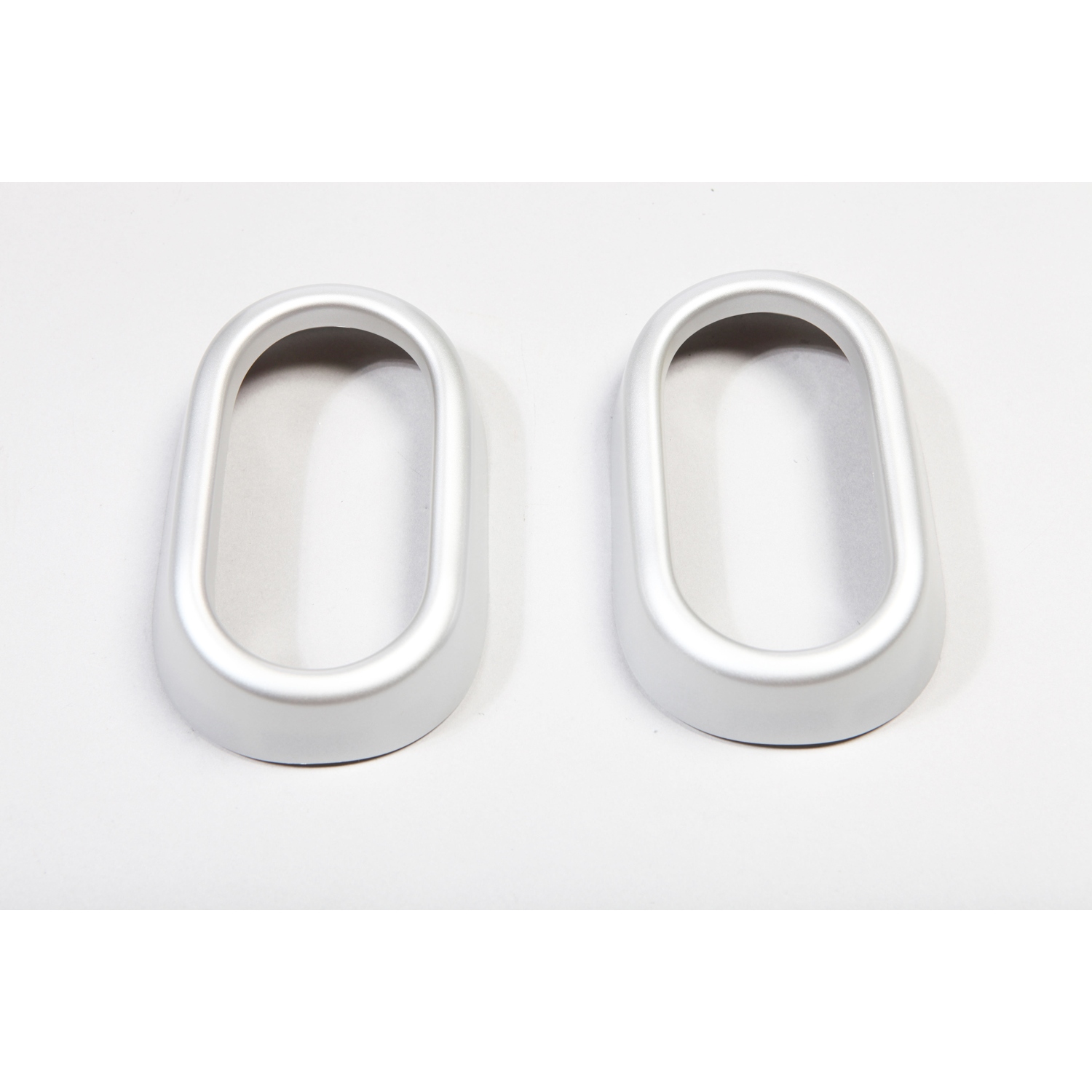 Interior Door Handle Trim, Brushed Silver; 07-10 Jeep Wrangler JK-11151.20