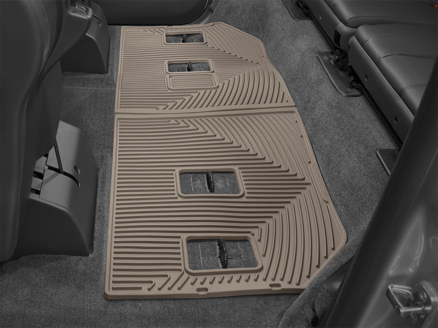 Rear Rubber Mats, Tan W264TN