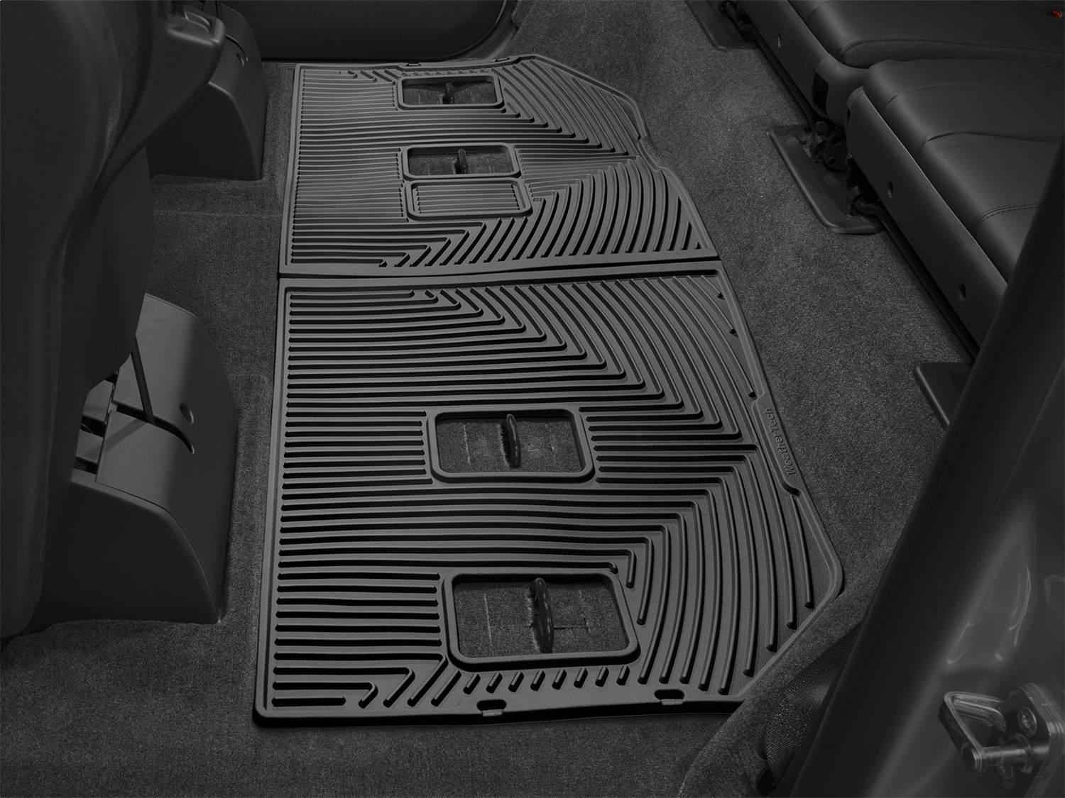 Rear Rubber Mats, Black W264