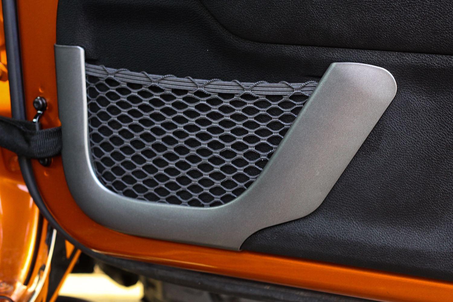 Front Charcoal Door Net Trim; 11-16 Jeep Wrangler JK-11157.21