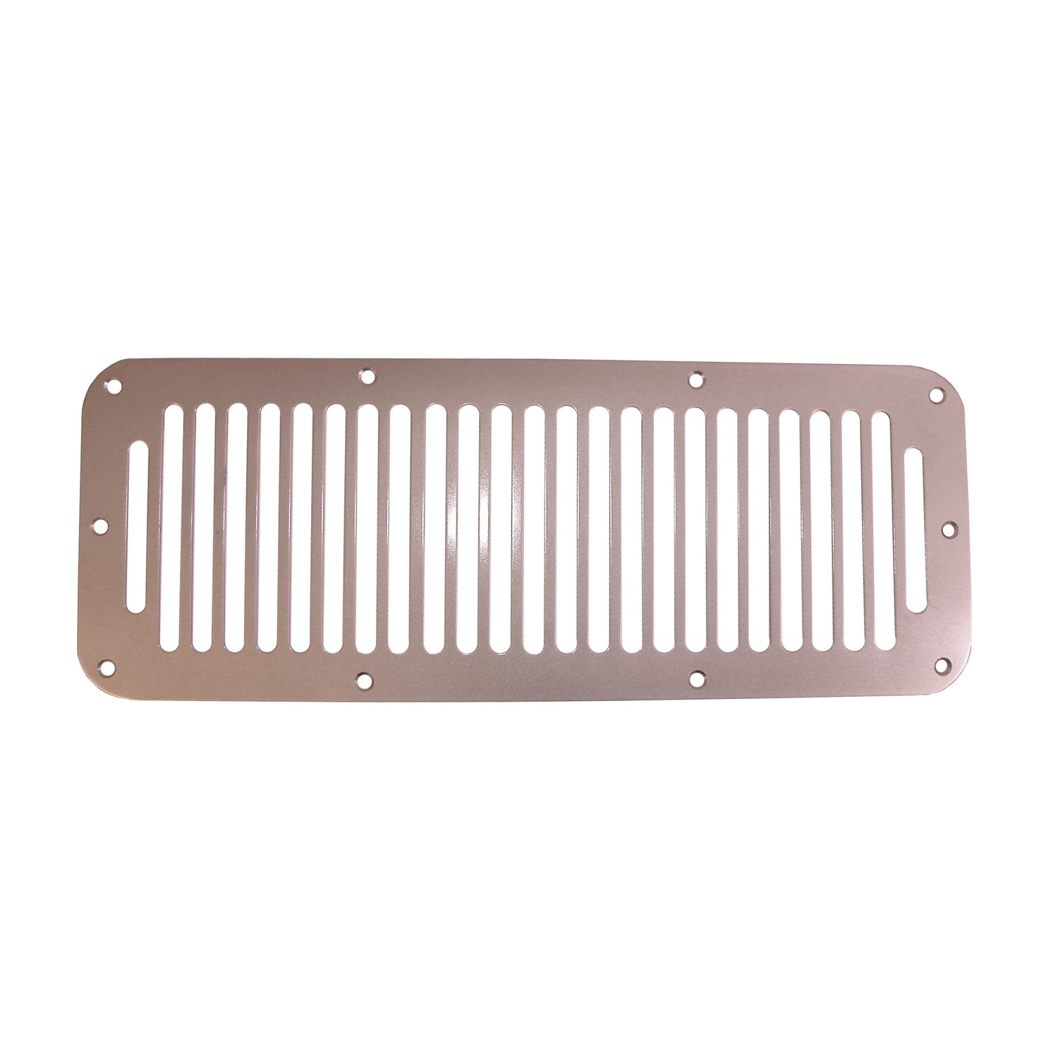 Cowl Vent Cover, Satin Stainless Steel; 78-95 Jeep CJ/Wrangler YJ-11185.06