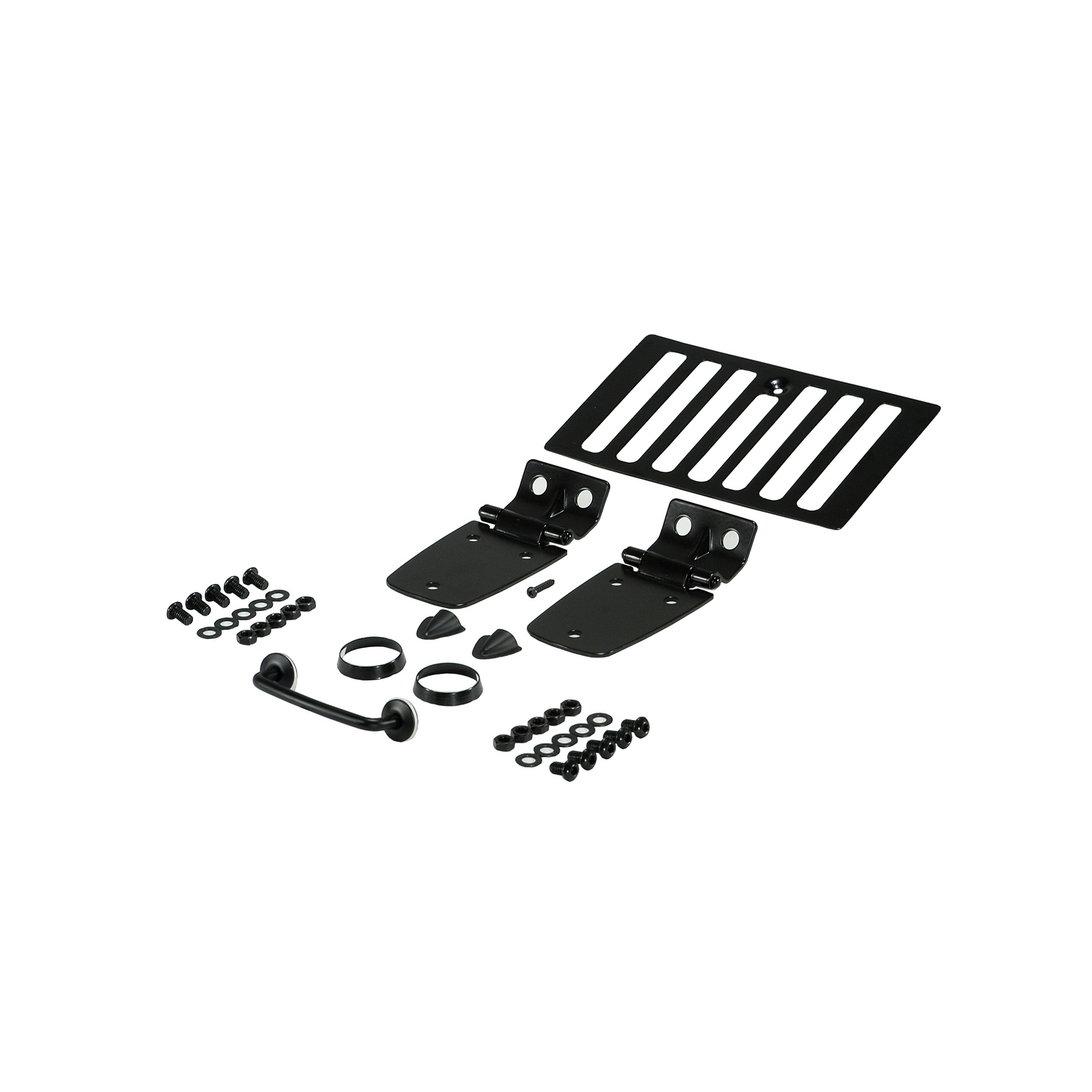 Hood Kit, Black; 98-06 Jeep Wrangler TJ-11201.02