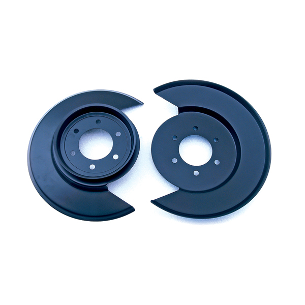 Disc Brake Dust Shield, Black; 77-78 Jeep CJ Models-11212.01