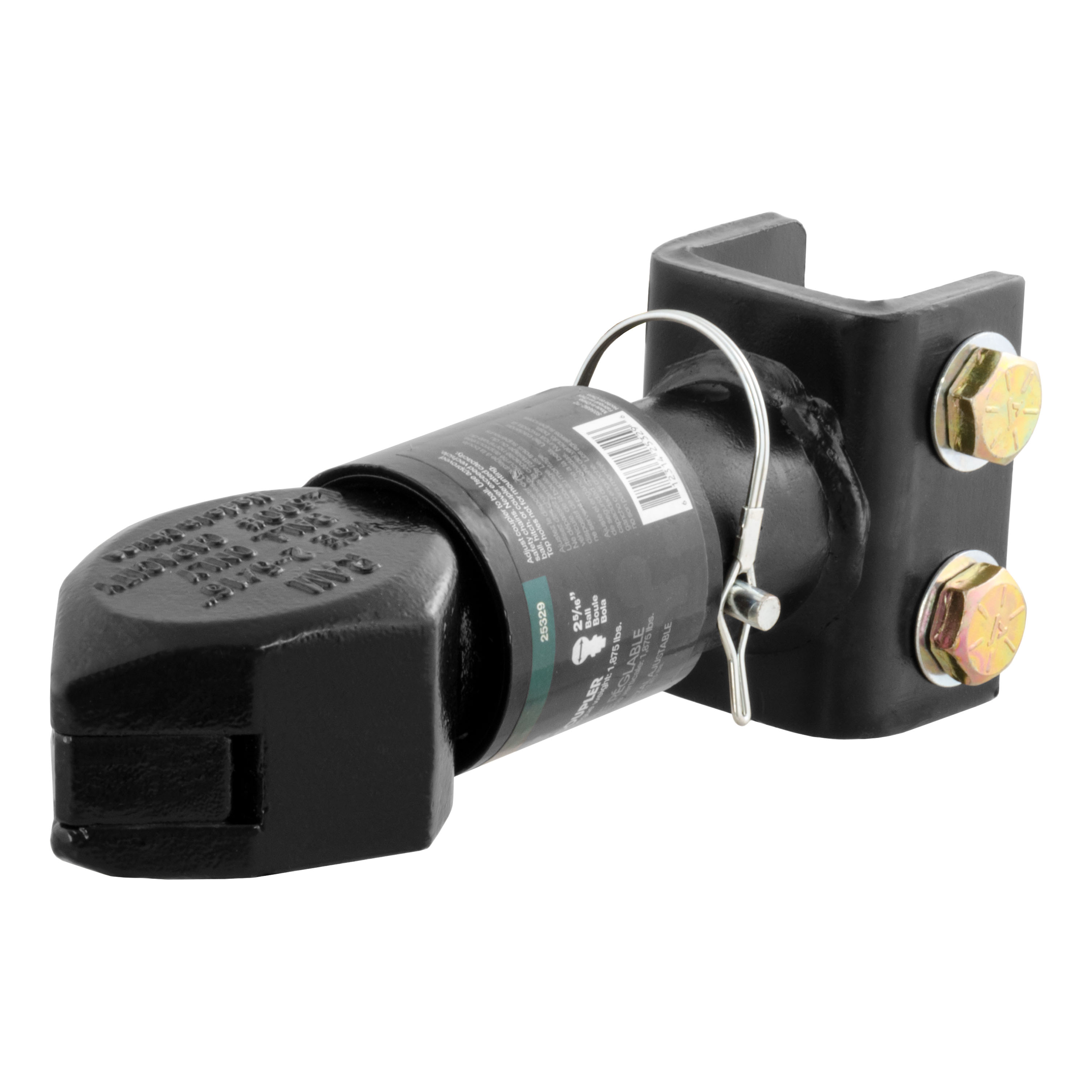2-5/16" Channel-Mount Coupler with Sleeve-Lock (12,500 lbs, Black) - 25329