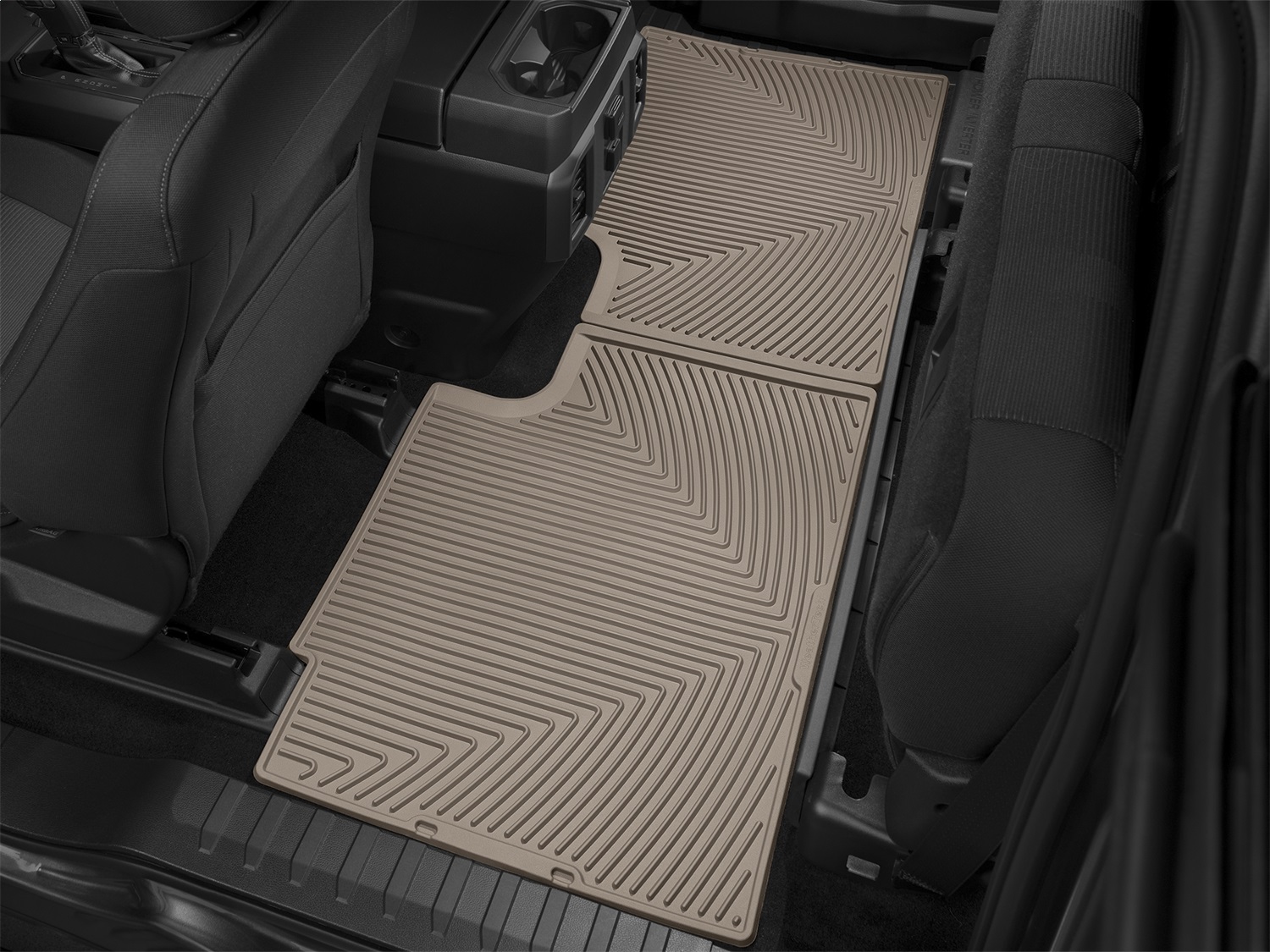 Rear Rubber Mats, Tan W358TN