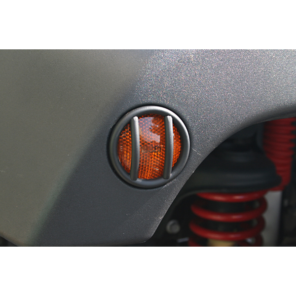 Side Marker Light Euro Guards, Black; 07-16 Jeep Wrangler JK-11231.12