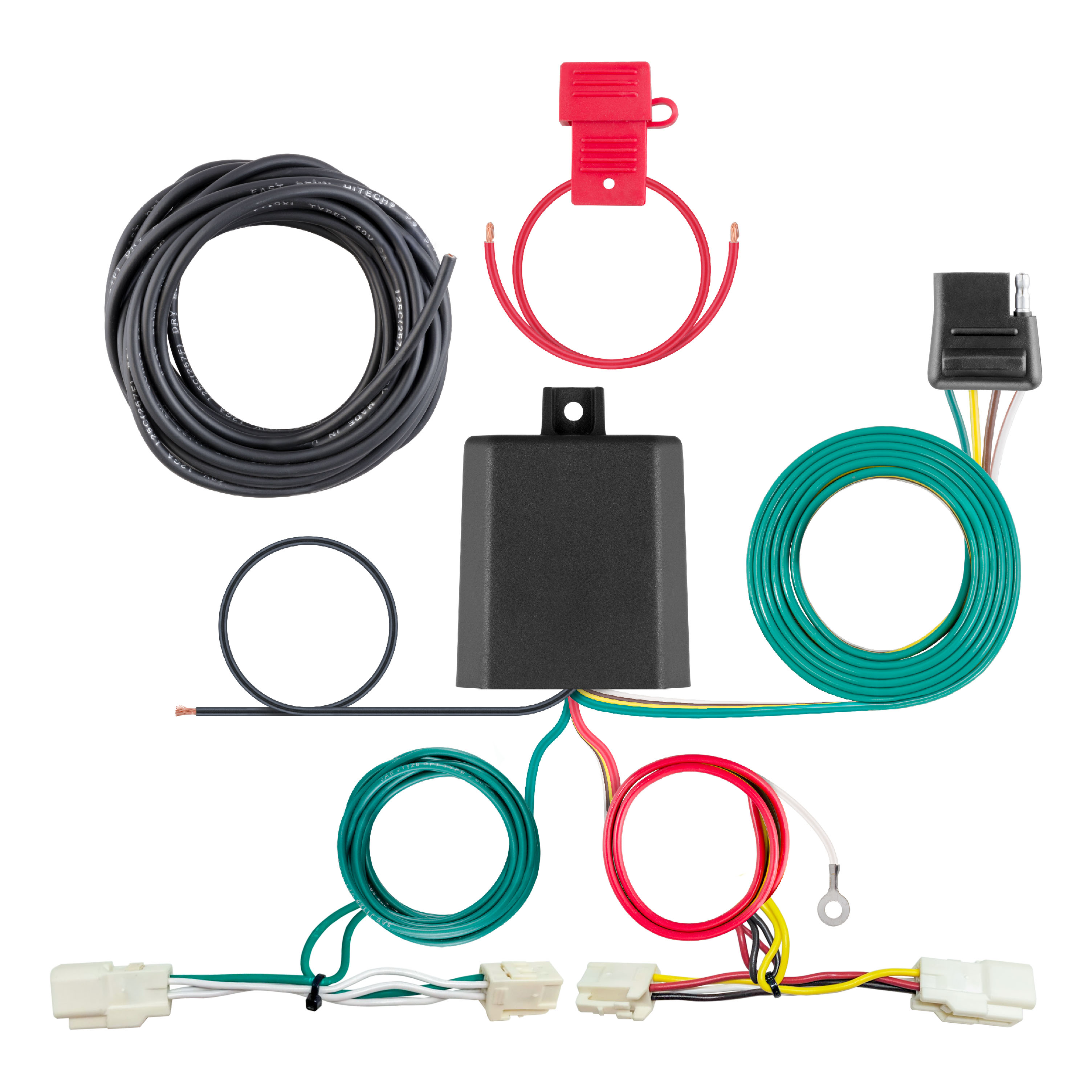 Custom Wiring Harness, 4-Way Flat Output, Select Mitsubishi Outlander - 56467
