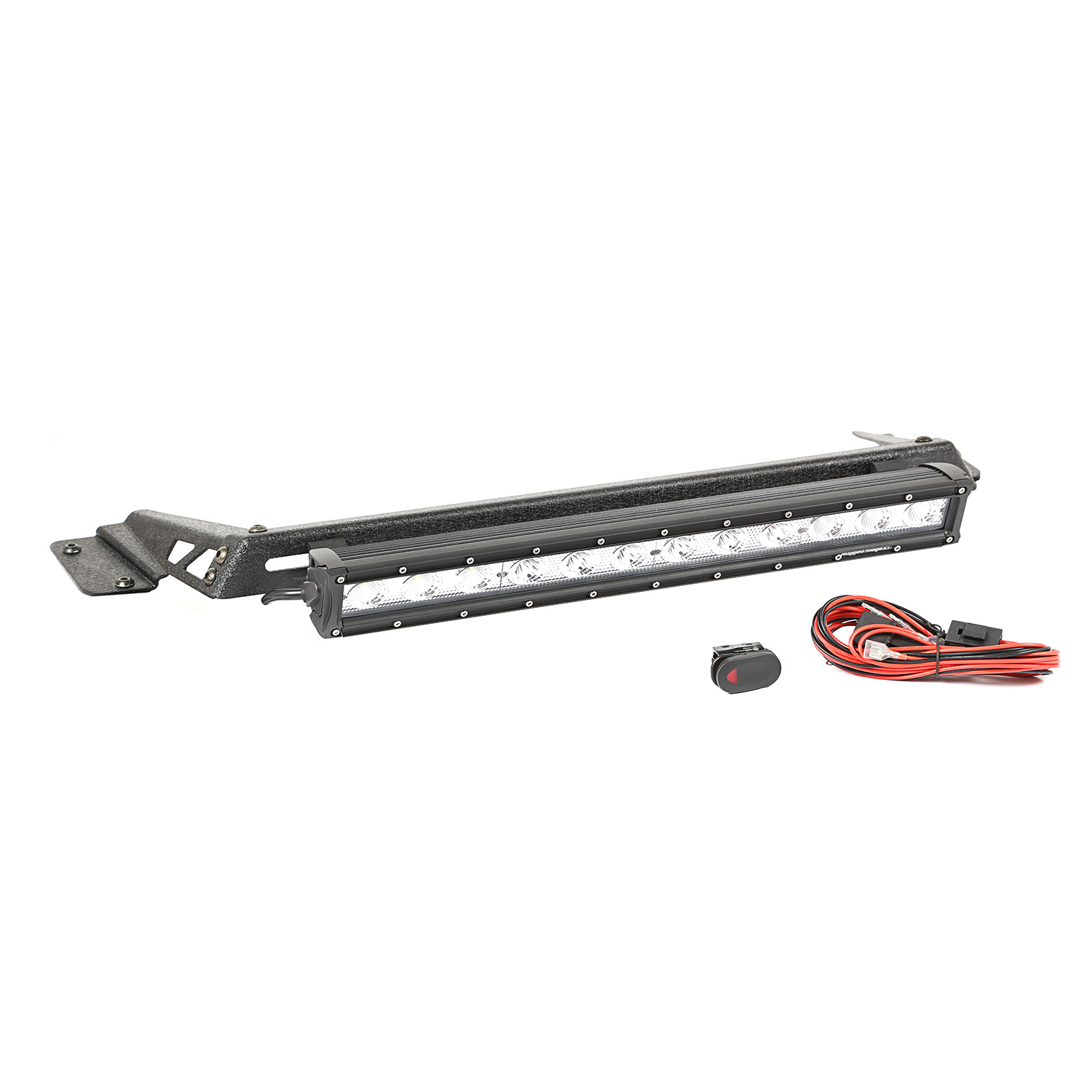 Hood Light Bar Kit, 20 inch LED Light Bar; 97-06 Jeep Wrangler TJ-11232.16