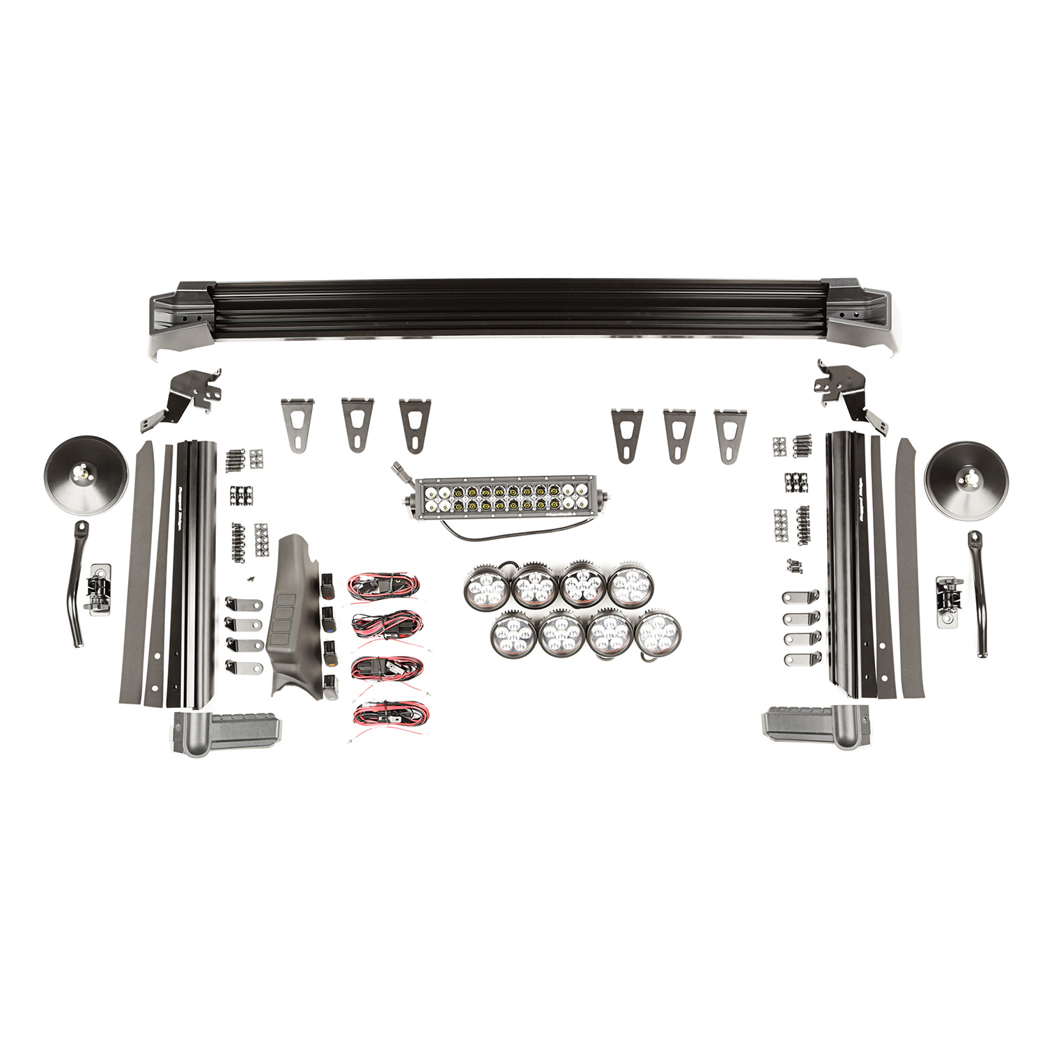 Elite Fast Track Kit, 1 Bar/8 Rounds/Mirrors; 07-18 Jeep Wrangler JK-11232.55