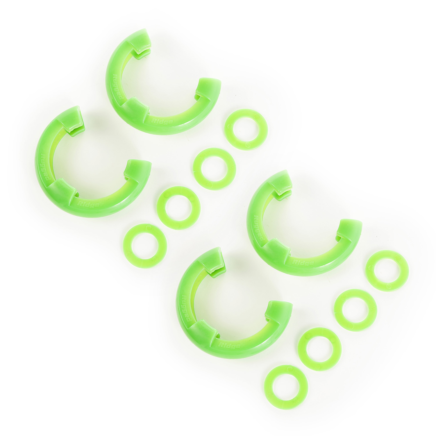 D-Ring Isolator Kit, Green 2-Pair, 7/8 inch-11235.73