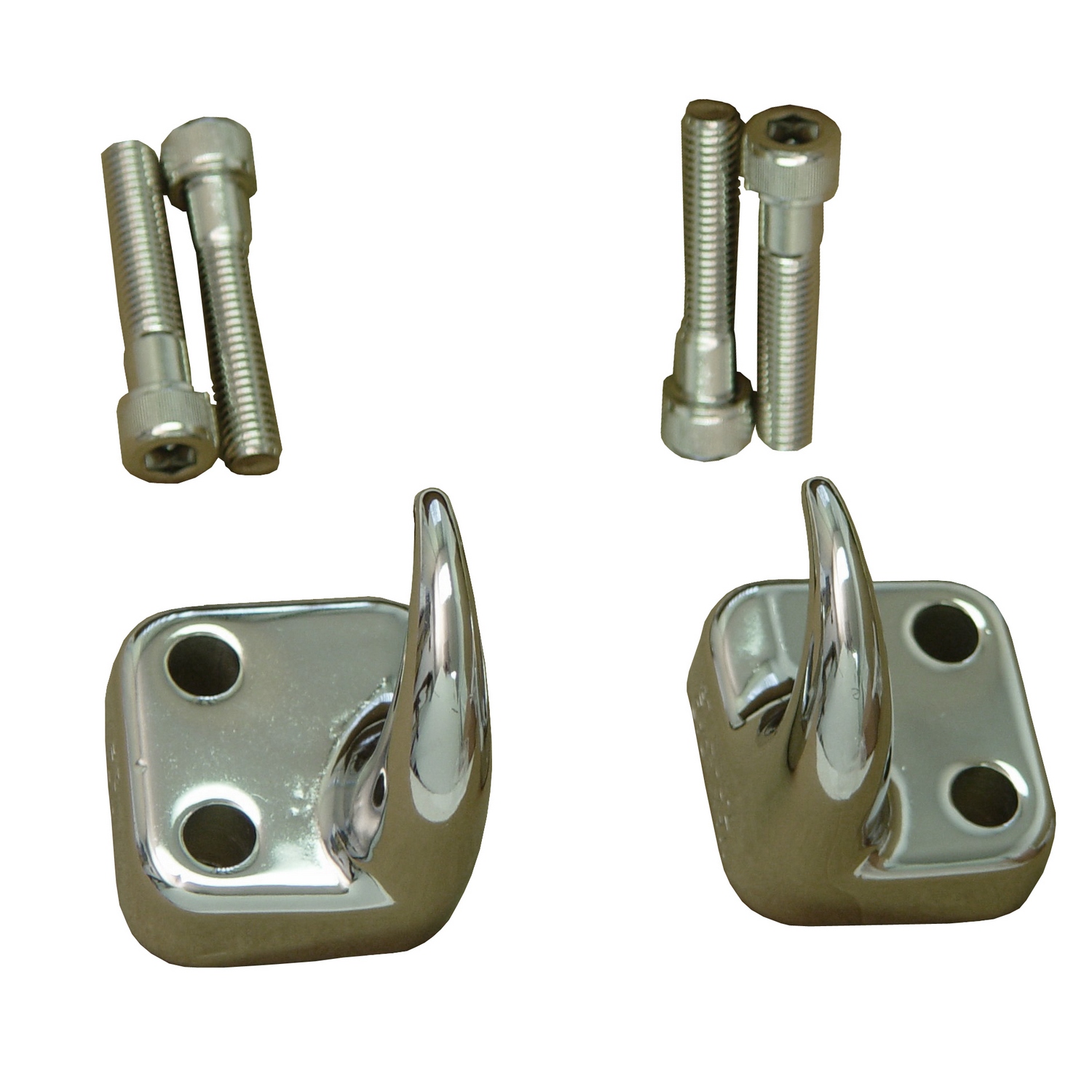 Front Tow Hooks, Chrome; 97-06 Jeep Wrangler TJ-11303.01