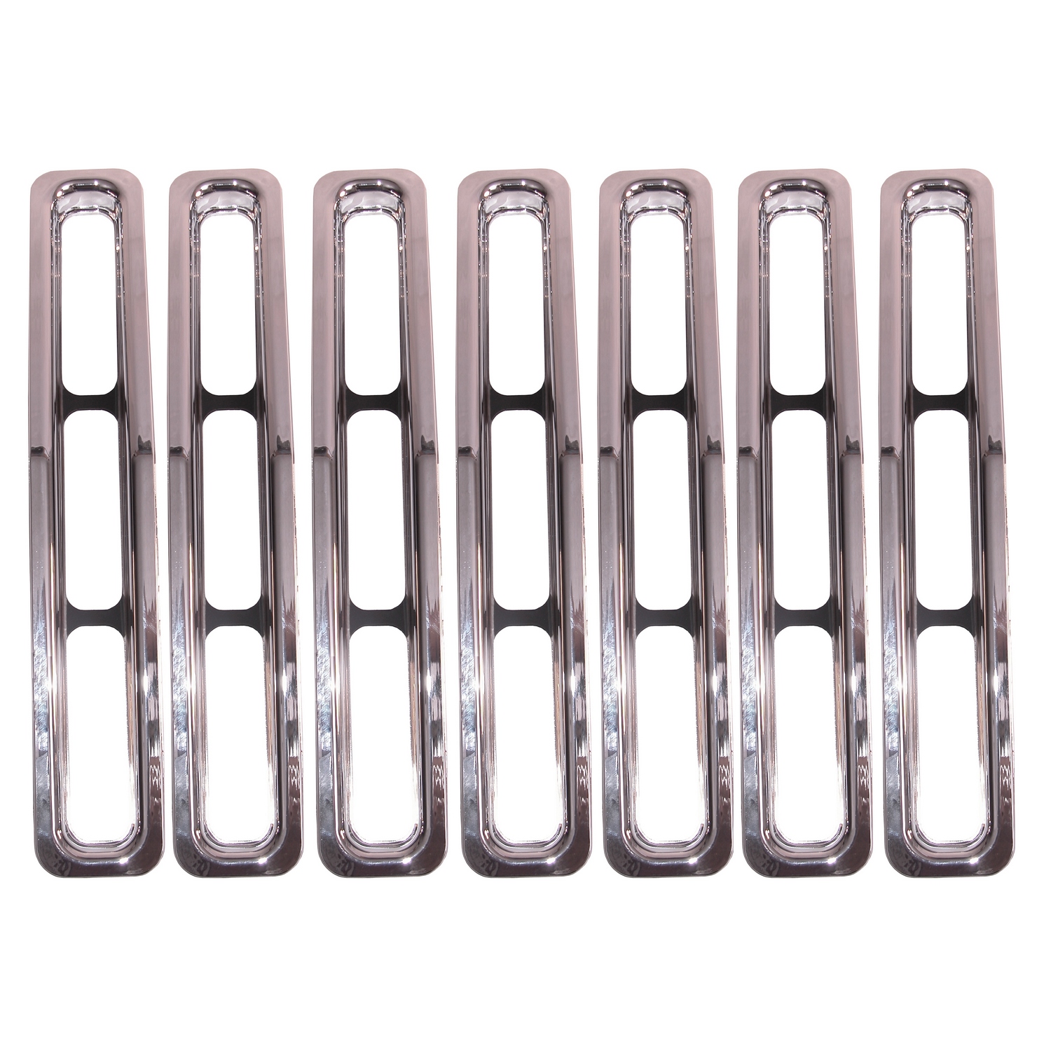 Grille Inserts, Chrome; 87-95 Jeep Wrangler YJ-11306.01