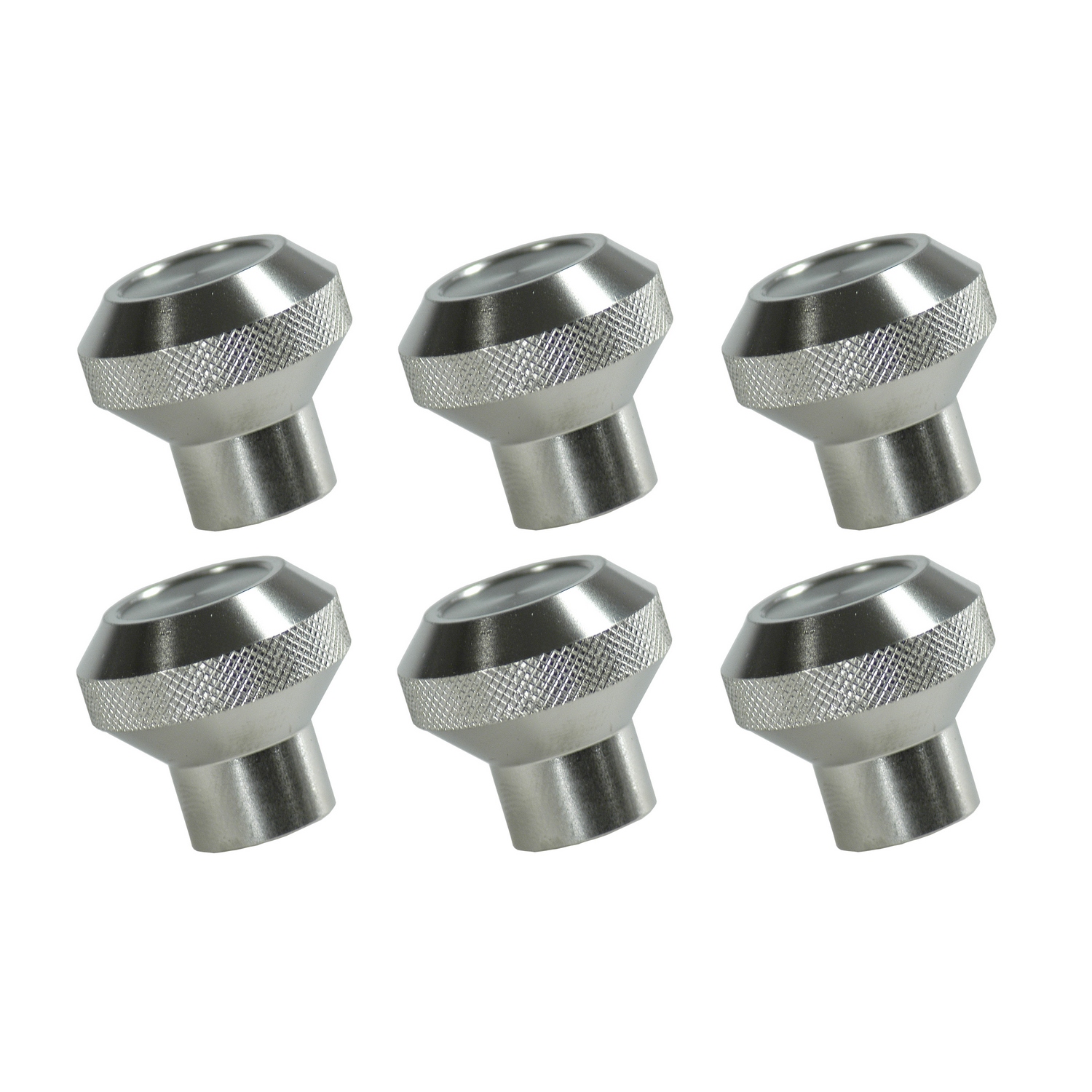 Billet Aluminum Dash Knob Set, Aluminum; 76-86 Jeep CJ Models-11420.01