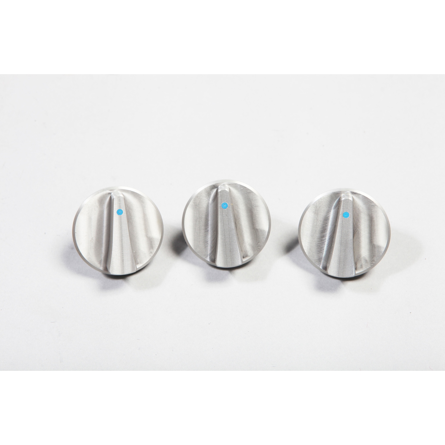 Aluminum Climate Control Knob Set, Blue; 07-10 Jeep Wrangler JK-11420.05
