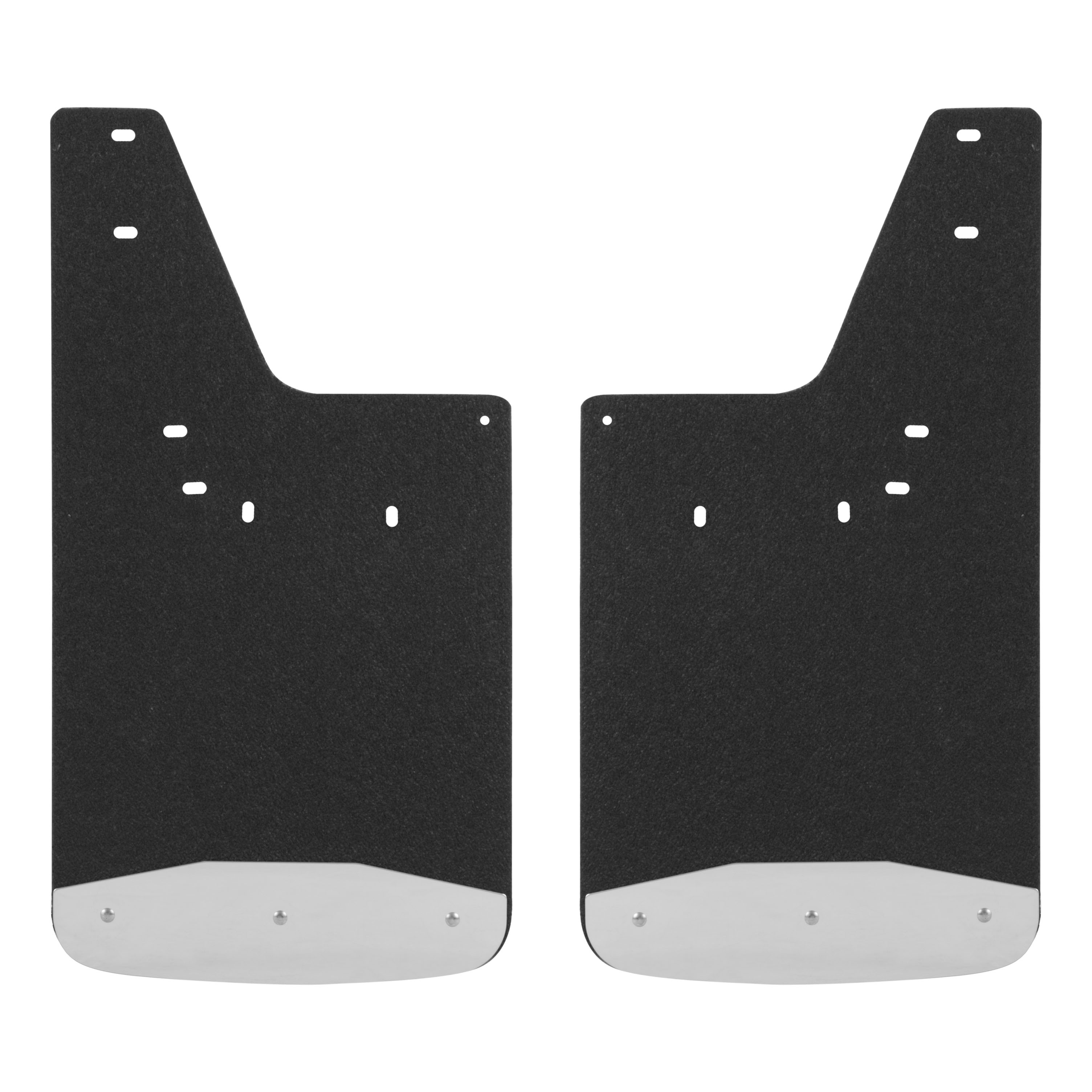 Front 12" x 23" Rubber Mud Guards, Select Dodge, Ram 1500 to 5500 (2 Flaps) 250932