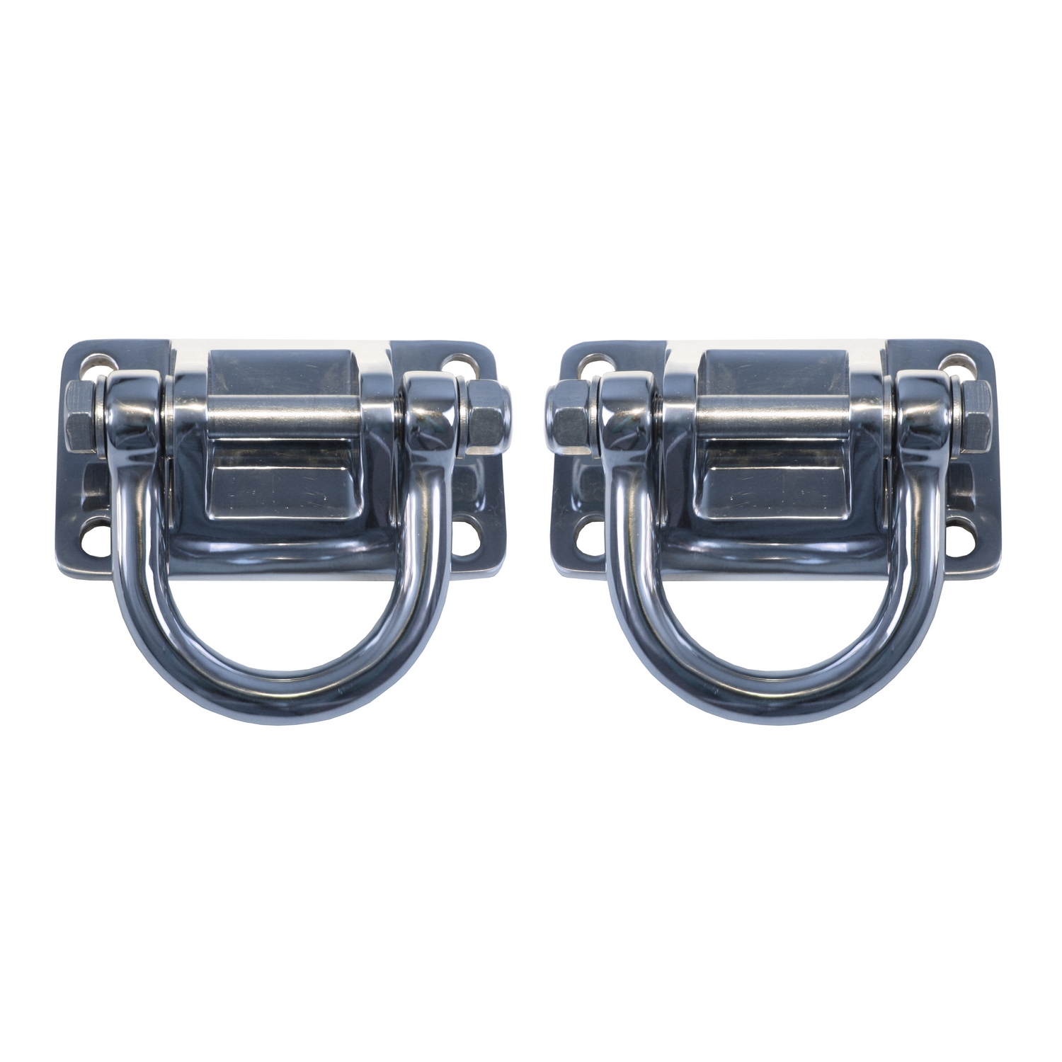Polished Stainless Steel D-Rings, XHD Modular Front, Rear Bumper-11540.17