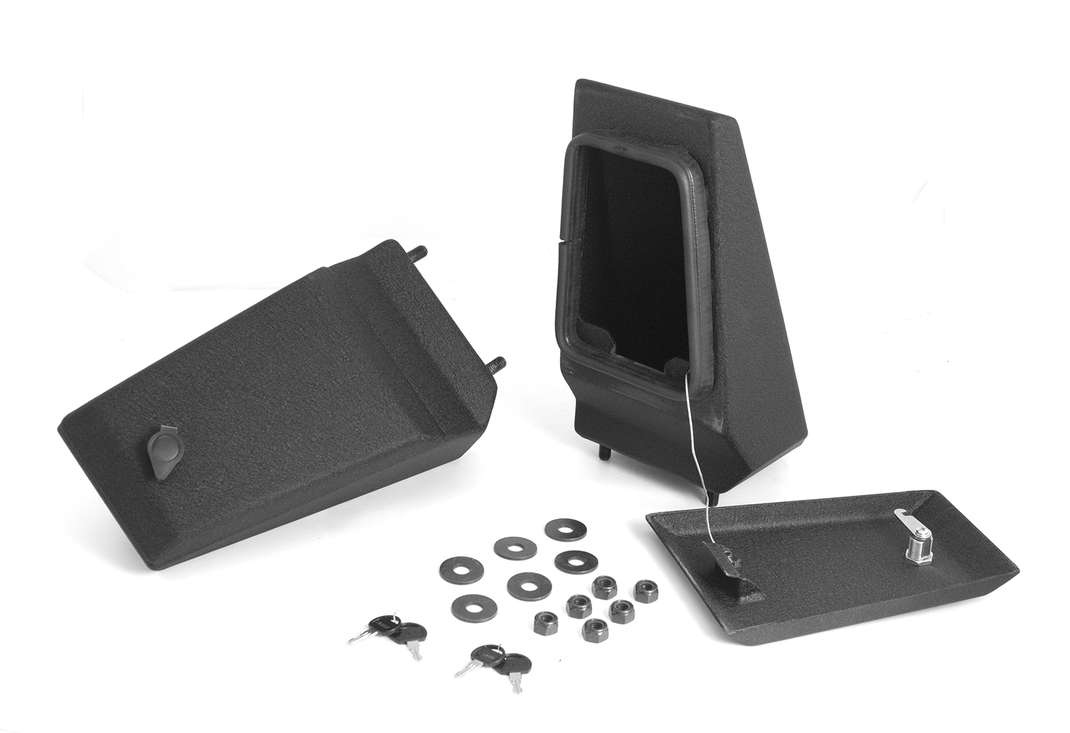 XHD Bumper Storage Ends, Textured Black; 76-06 Jeep CJ/Wrangler YJ/TJ-11540.43