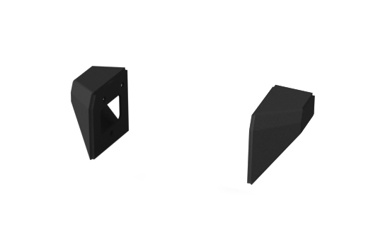 Aluminum Front XHD Bumper Ends; 07-16 Jeep Wrangler JK-11541.10