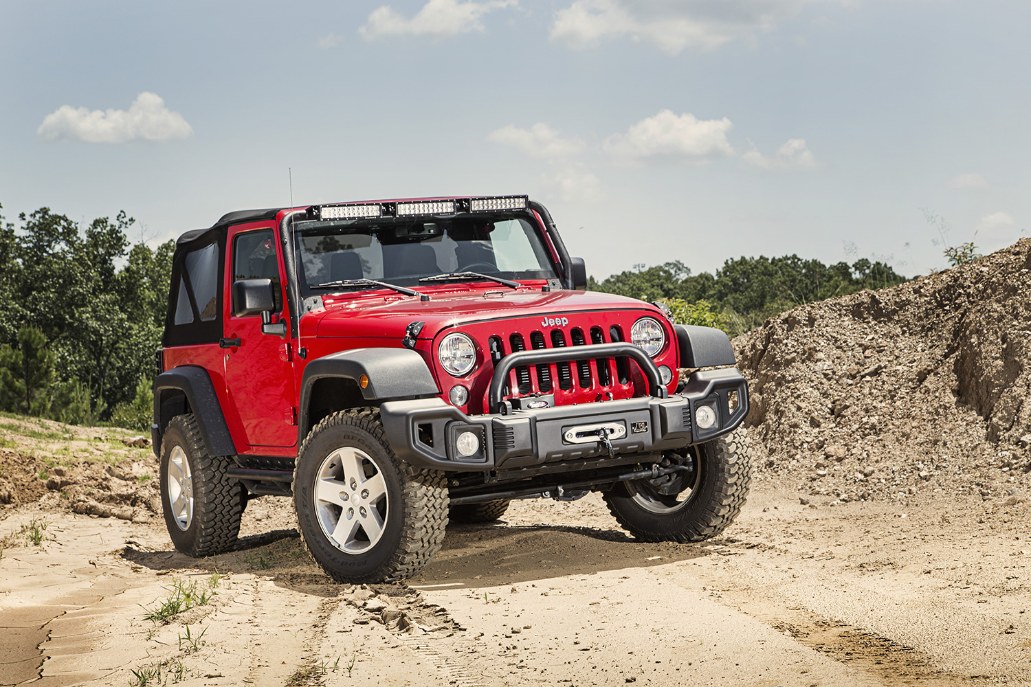 Spartacus Front Bumper Kit, Satin Black; 07-16 Jeep Wrangler JK-11544.09