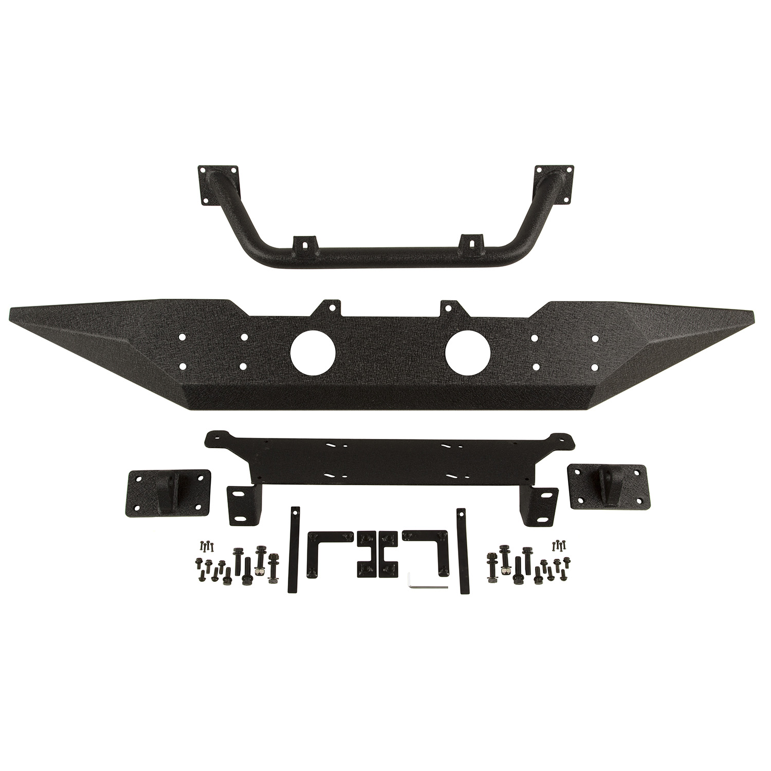 Spartan Bumper, Front, Standard Ends, Overrider; 07-18 Wrangler JK-11548.02