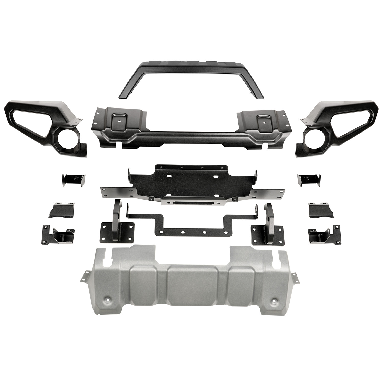 Venator Front Bumper, W/Overrider & Winch Tray, 18-20 Wrangler JL-11549.41