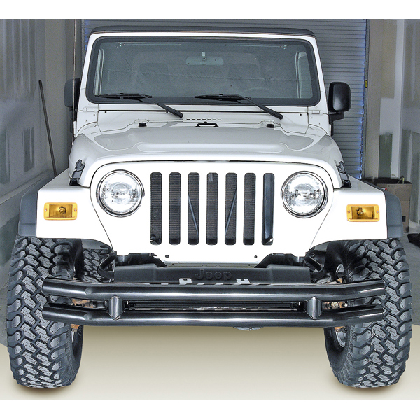Double Tube Front Bumper, 3 Inch; 76-06 Jeep CJ/Wrangler YJ/TJ-11560.02