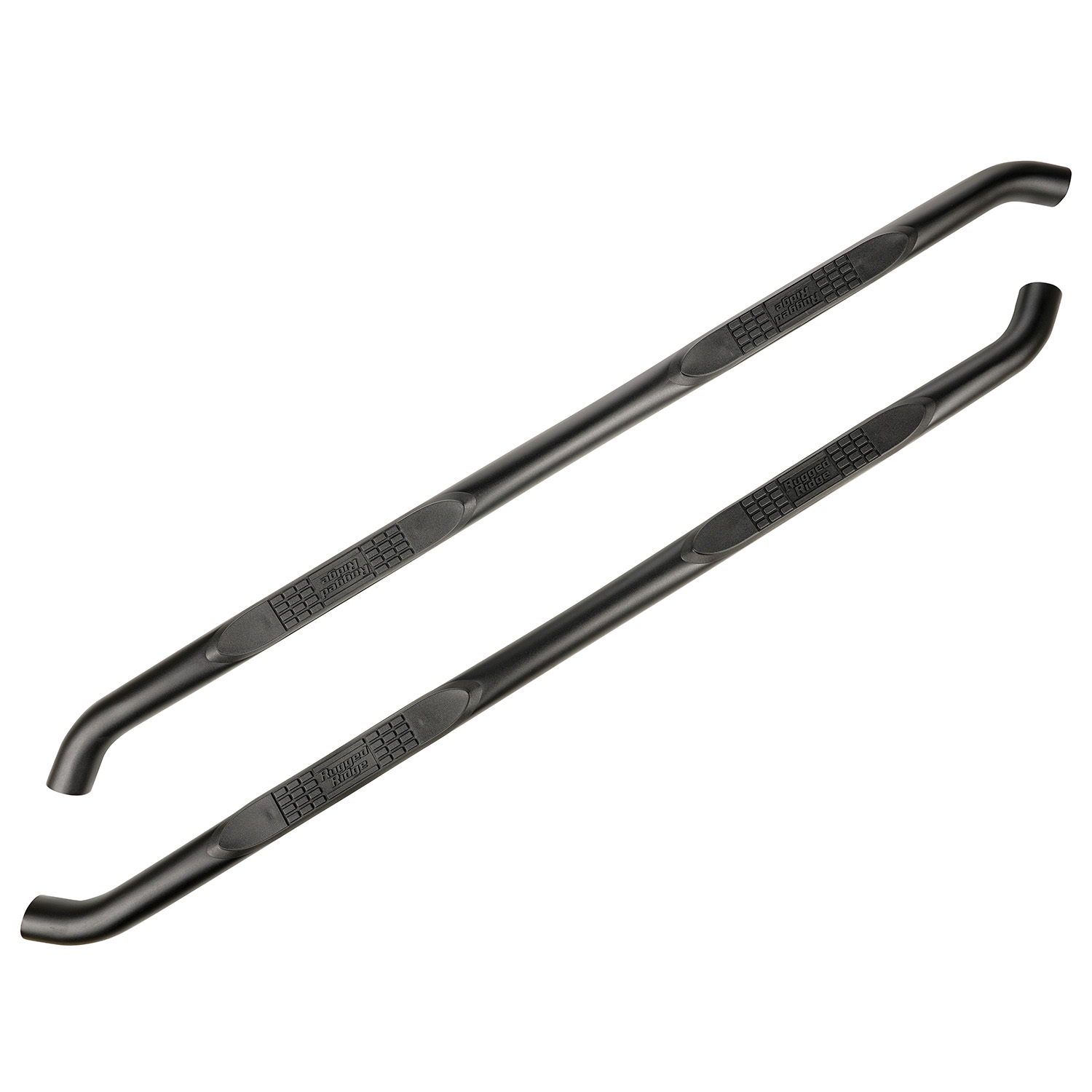 3-Inch Round Side Step, Fine Textured Blk; 20-21 JT-11591.14