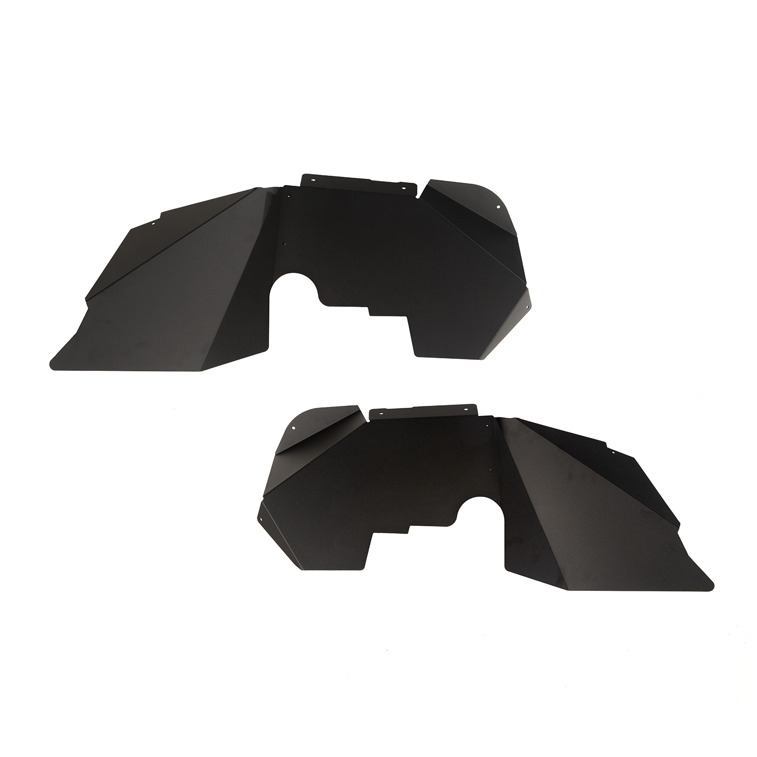 Aluminum Inner Fender Liners; Black; 07-18 Jeep Wrangler JK-11615.07
