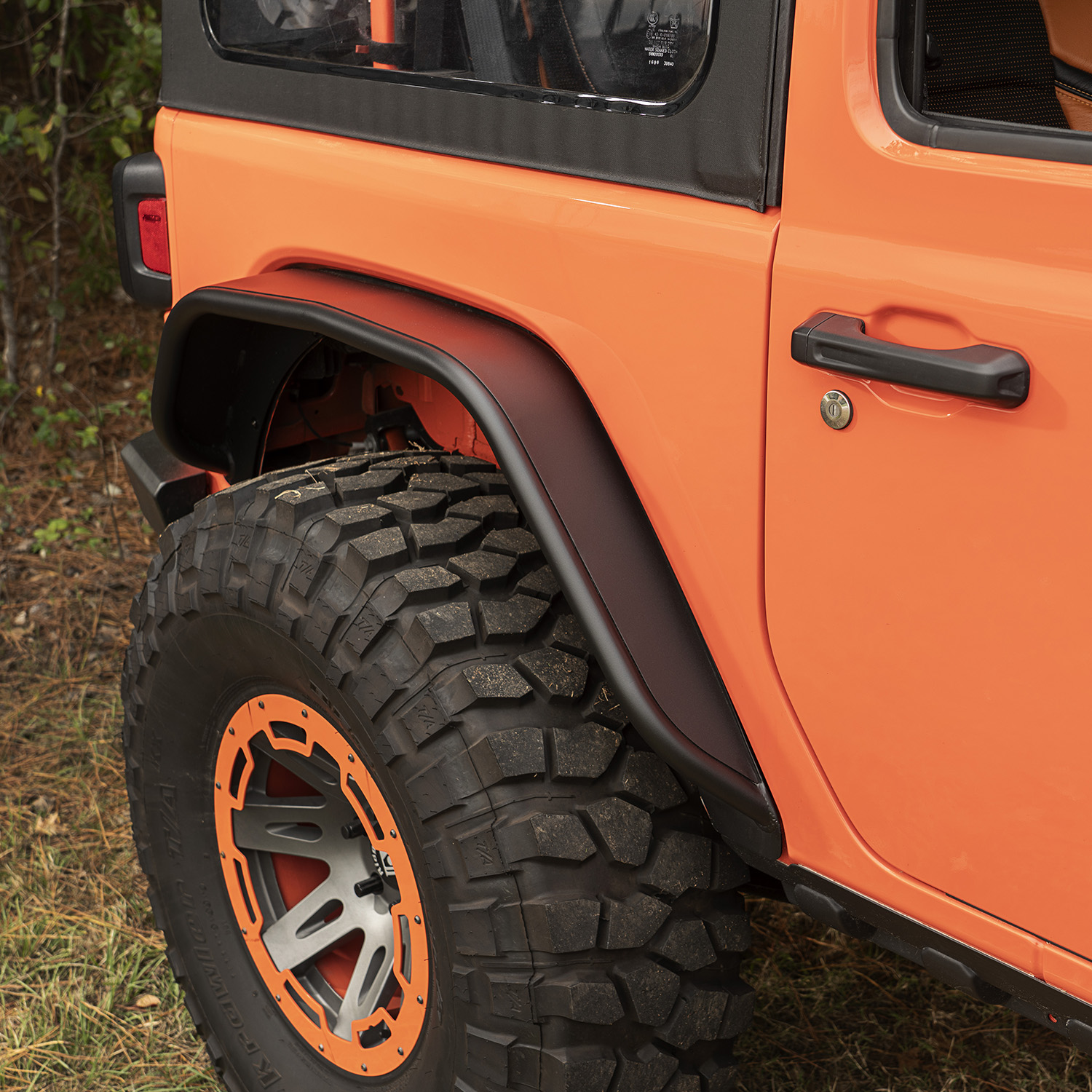HD Steel Tube Fenders, Rear Pair, Blk; 18-21 JL-11615.72